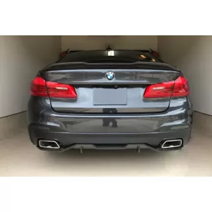 Diffúzor kipufogóvégekkel és hátsó spoilerrel, BMW 5 G30 (2016-2019), 540 M Performance Dizájn, szénszálas megjelenés-image-6076920