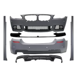 image-35-Body Kit Labbro anteriore Diffusore per BMW 5 F10 2011-2014 M-Performance Look