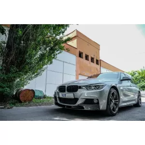 Pachet Exterior cu Prelungire Bara Fata si Difuzor compatibil cu BMW Seria 3 F30 (2011-2019) M-Performance Design Carbon-image-6077399