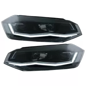 image-68-LED TFL Scheinwerfer für VW Polo AW MK6 2018–2020 dynamischer sequentieller Blinker