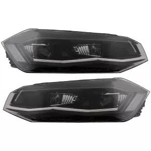 Full LED Фарове , подходящи за VW Polo AW MK6 (2018-2020) с Динамичен стартиране и последователни Въртящи се светлини-image-6082630
