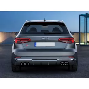 Hátsó lökhárító diffúzor kipufogórendszerrel, Audi A3 8V Facelift Hatchback / Sportback (2016-2019), S3 Dizájn-image-6077653
