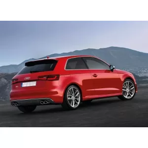 Hátsó lökhárító diffúzor kipufogórendszerrel, fekete, AUDI A3 8V Hatchback/Sportback (2012-2015), S3 Dizájn-image-6077730