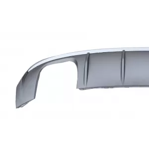 Difuzor Bara Spate cu Sistem de evacuare compatibil cu Audi A3 8V Facelift Sedan Convertible (2016-2019) S3 Design Bara S Line-image-6077836