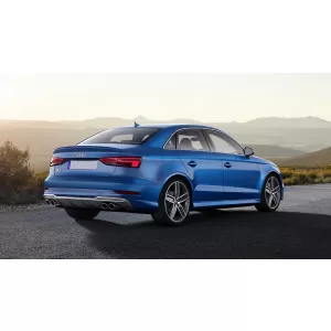 Difuzor Bara Spate cu Sistem de evacuare compatibil cu Audi A3 8V Facelift Sedan Convertible (2016-2019) S3 Design Bara S Line-image-6077846