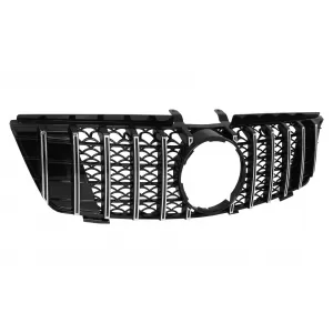 Grila centrala compatibil cu Mercedes ML W164 (2005-2008) Negru Crom GTR Panamericana Design-image-6084764
