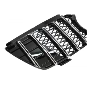 Grila centrala compatibil cu Mercedes ML W164 (2005-2008) Negru Crom GTR Panamericana Design-image-6084765