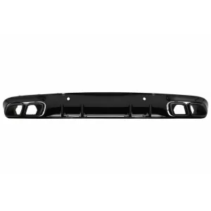 Pare-chocs avant Diffuseur pour Mercedes C A205 C205 2014-2019 C63 Look Noir brillant-image-6078008