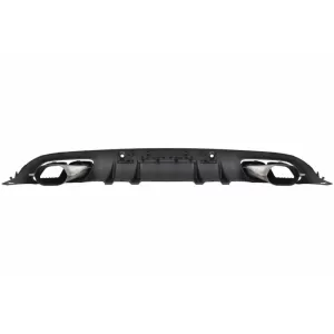 Pare-chocs avant Diffuseur pour Mercedes C A205 C205 2014-2019 C63 Look Noir brillant-image-6078011