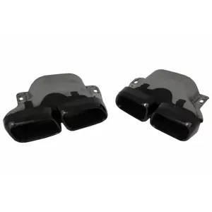 Pare-chocs avant Diffuseur pour Mercedes C A205 C205 2014-2019 C63 Look Noir brillant-image-6078014