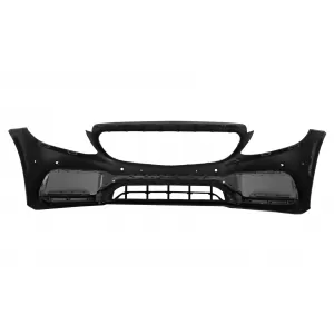 Stoßstange Diffusor Auslauf Tipps für Mercedes C A205 C205 14-19 C63 Look Schwarz-image-6078086