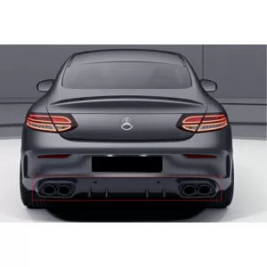 Stoßstange Diffusor Auslauf Tipps für Mercedes C A205 C205 14-19 C63 Look Schwarz-image-6078103
