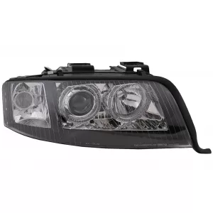 Angel Eyes Scheinwerfer Xenon für Audi A6 4B C5 06.2001-05.2004 LHD oder RHD Schwarz-image-6079305
