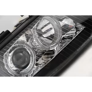 Angel Eyes Scheinwerfer Xenon für Audi A6 4B C5 06.2001-05.2004 LHD oder RHD Schwarz-image-6079306