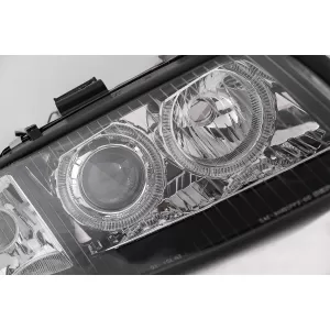 Angel Eyes Scheinwerfer Xenon für Audi A6 4B C5 06.2001-05.2004 LHD oder RHD Schwarz-image-6079307
