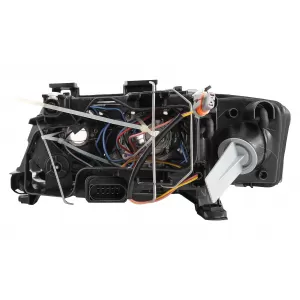Angel Eyes Scheinwerfer Xenon für Audi A6 4B C5 06.2001-05.2004 LHD oder RHD Schwarz-image-6079309