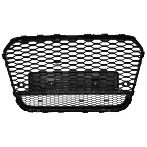 Grila Bara Fata compatibil cu Audi A6 C7 4G Pre-Facelift (2011-2014) RS6 Design Negru Lucios-image-6082193