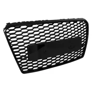 Grila Bara Fata compatibil cu Audi A7 4G Pre-Facelift (2010-2014) RS7 Design Negru Lucios-image-6082196
