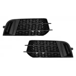 image-37-Poklopci bočnih Maske za svjetla za Poklopac svjetla za maglu prikladni za Audi A1 8X (2010-2015) RS1 Dizjan Piano crna