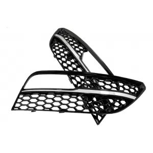 Grile Laterale Proiectoare compatibil cu Audi A3 8V (2013-2015) RS3 Design Negru Lucios-image-6082994