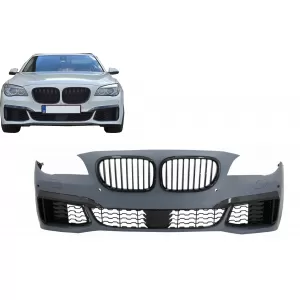image-77-Предна Броня с Решетки , подходяща за BMW 7 Series F01 F02 (2009-2015) M760 Look