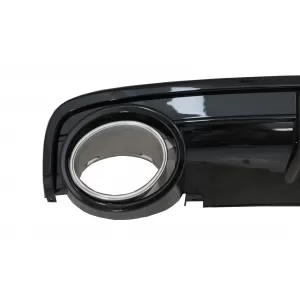 Heckstoßstangendiffusor für Audi A6 C6 4F 2004-2008 Limousine Avant RS Look Schwarz-image-6084268