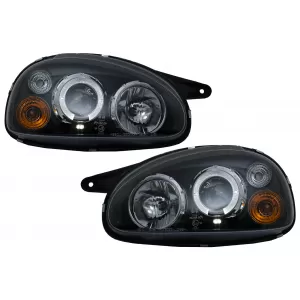 image-14-Dupla Angel Eye fényszóró Opel Corsa B (02.1993-10.2000) LHD, fekete