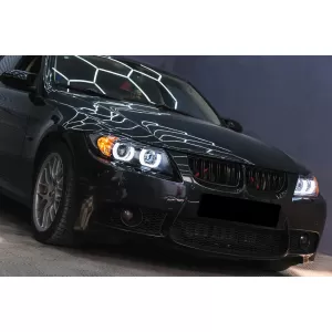 U-LED 3D Scheinwerfer Xenon für BMW 3 E90 Limo E91 Touring 03.05-08.08 LHD Schwarz-image-6104616