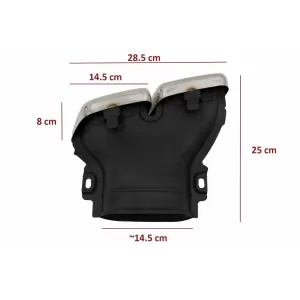 Bara Spate cu Ornamente tobe Crom compatibil cu Mercedes E-Class W213 (2016-2019) E63 Design-image-6080186