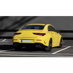 Hátsó diffúzor, ezüst kipufogóvégek és króm hűtőrács Mercedes CLA X118 Shooting Brake / C118 Coupe Sport Line (2019-) - CLA35 GTR Dizájn-image-6080488