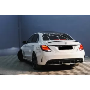 Eleron Portbagaj compatibil cu Mercedes C-Class W205 Sedan (2014-2020) Negru Lucios-image-6104608