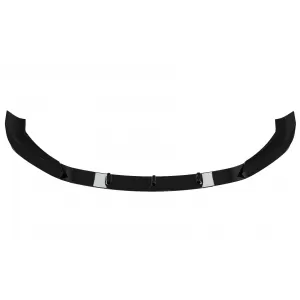 Front Bumper Spoiler Lip suitable for BMW X1 SUV F48 Pre-LCI (2015-2019) Piano Black