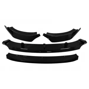 Prelungire Bara Fata compatibil cu BMW X4 G02 X4M (2018-Up) Negru Lucios-image-6083709