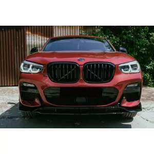 Prelungire Bara Fata compatibil cu BMW X4 G02 X4M (2018-Up) Negru Lucios-image-6100821