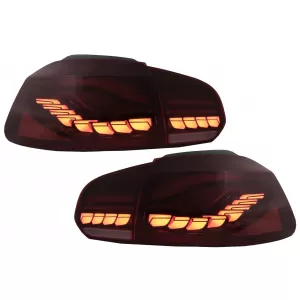 image-22-Rückleuchten Voll LED für VW Golf 6 VI 08-13 Red Smoke Sequential Dynamic LHD RHD