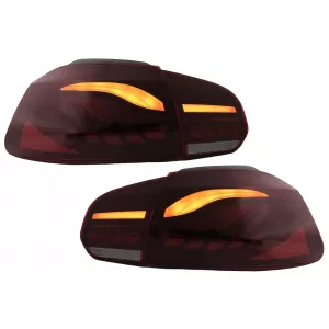 Teljes LED hátsó lámpa VW Golf 6 VI (2008-2013), piros/füst, dinamikus irányjelzővel, (LHD/RHD)-image-6082688