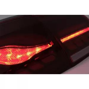 Teljes LED hátsó lámpa VW Golf 6 VI (2008-2013), piros/füst, dinamikus irányjelzővel, (LHD/RHD)-image-6082692