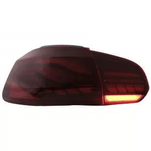 Teljes LED hátsó lámpa VW Golf 6 VI (2008-2013), piros/füst, dinamikus irányjelzővel, (LHD/RHD)-image-6082693