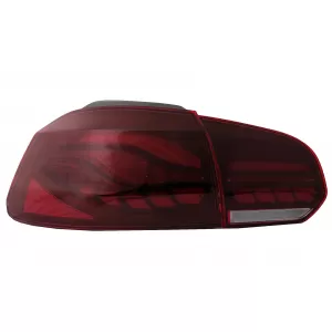 Teljes LED hátsó lámpa VW Golf 6 VI (2008-2013), piros/füst, dinamikus irányjelzővel, (LHD/RHD)-image-6082696