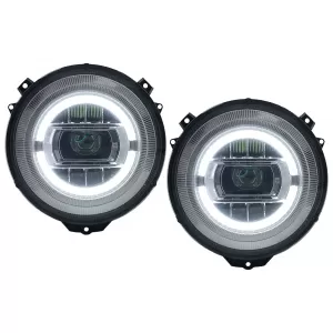 image-23-Full LED Scheinwerfer für Mercedes G W463 05-17 Chrom Facelift 2018 Look