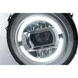 Full LED Headlights suitable for Mercedes G-Class W463 (2005-2017) Chrome Facelift 2018 Design