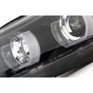 U-LED 3D Scheinwerfer Halogen für BMW 3er E90 E91 03.2005-08.2008 LHD Schwarz-image-6081330