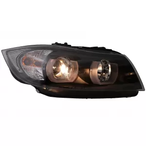 U-LED 3D Scheinwerfer Halogen für BMW 3er E90 E91 03.2005-08.2008 LHD Schwarz-image-6081338