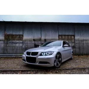 U-LED 3D Scheinwerfer Halogen für BMW 3er E90 E91 03.2005-08.2008 LHD Schwarz-image-6099671