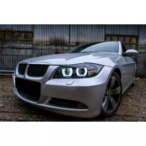 U-LED 3D Scheinwerfer Halogen für BMW 3er E90 E91 03.2005-08.2008 LHD Schwarz-image-6099672