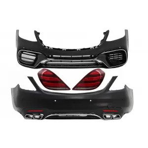 image-16-Body Kit teljes LED hátsó lámpa dinamikus irányjelzővel Mercedes S-osztály W222 (2013-06.2017) modellekhez, S63 Dizájn