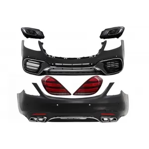 image-19-Body Kit, teljes LED fényszóró és hátsó lámpa dinamikus irányjelzővel, Mercedes S-osztály W222 (2013-06.2017), S63 Dizájn