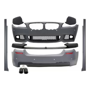 image-70-Body Kit Spoiler Lip Specchio Copertine Punta Carbonio per BMW 5 F10 Non LCI 11-14 M Look
