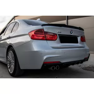 Hátsó lökhárító diffúzor matt szénszálas kipufogóvégekkel, BMW 3 F30 F31 (2011-) M Dizájn-image-6081231