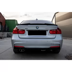 Hátsó lökhárító diffúzor matt szénszálas kipufogóvégekkel, BMW 3 F30 F31 (2011-) M Dizájn-image-6081232